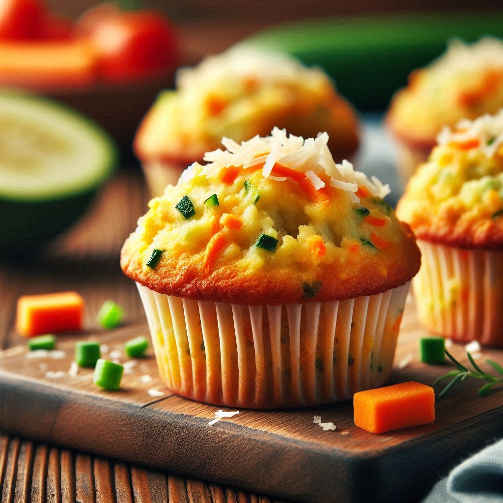 Peynirli Sebze Muffini